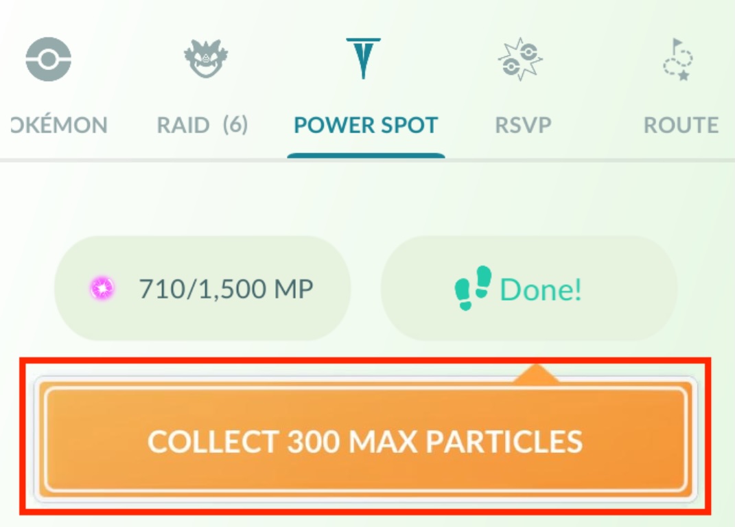 300MP walking bonus screen